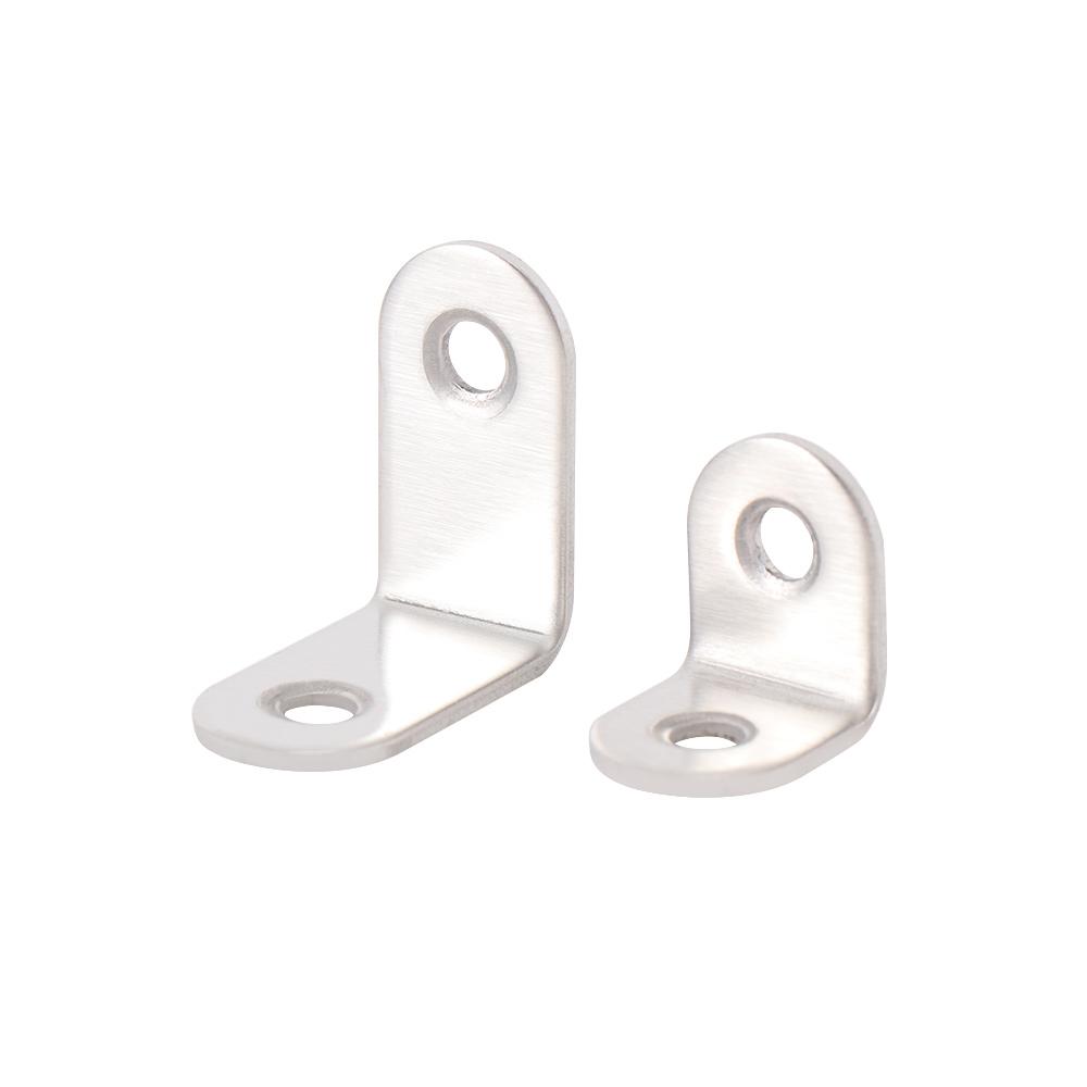 Стальной серебристый тон 90 градусов круглый конец металлический ремесленный угловой кронштейн декоративный угловой кронштейн мебель