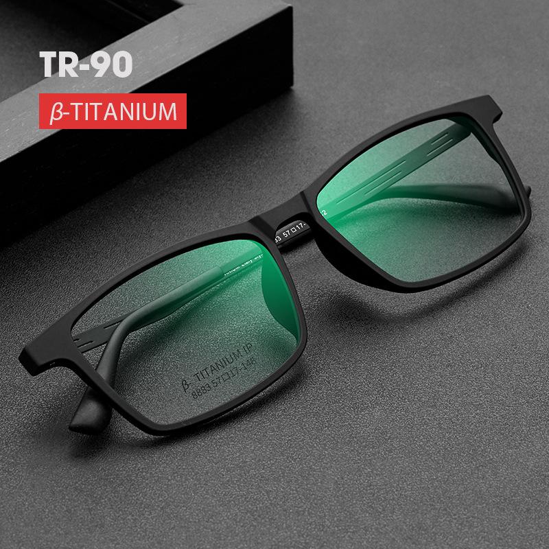 New Men Ultralight Pure Titanium Square Eyeglasses Full Frame Myopia Astigmatism Prescription Optical Comfortable Glasses Frame