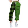Women's Casual Fashion Christmas Printed Casual Pants, Sanitary Pants, Drawstring Elastic Waist Leggings