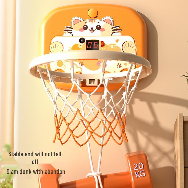 Silent Cartoon Basketball Board for Kids - Home Training Toy
