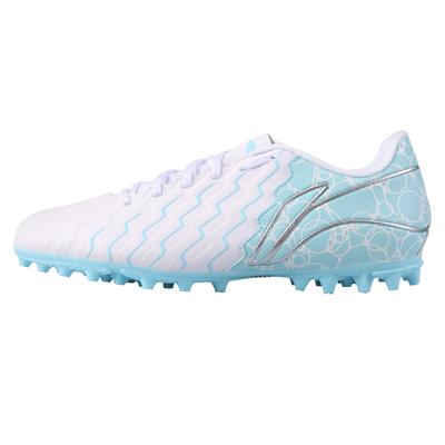 Li Ning Kids Jin Series MG Short Stud Artificial Grass Indoor Sports Non-Slip Breathable Low-Top Football Shoes Kids Football Shoes Sky-Blue YKGU002-1