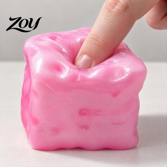 Hand Exerciser Toys Stress Relief Cheese Squeeze Toy, Slow Rising Pearlescent Fidget Toy Simulated Sensory for Adults Kids