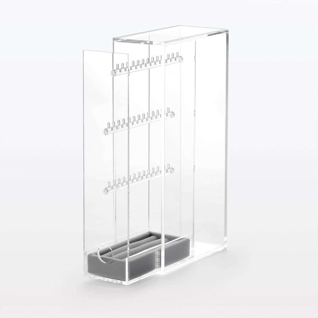 MUJI Acrylic Necklace and Earring Stand 6.7 x 13 x 25cm 18958207 Direct from Japan