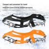 Stainless Steel 18-Tooth Ice Cleats: Non-Slip Shoe Covers for Snow, Mud, Climbing, and Mountaineering.