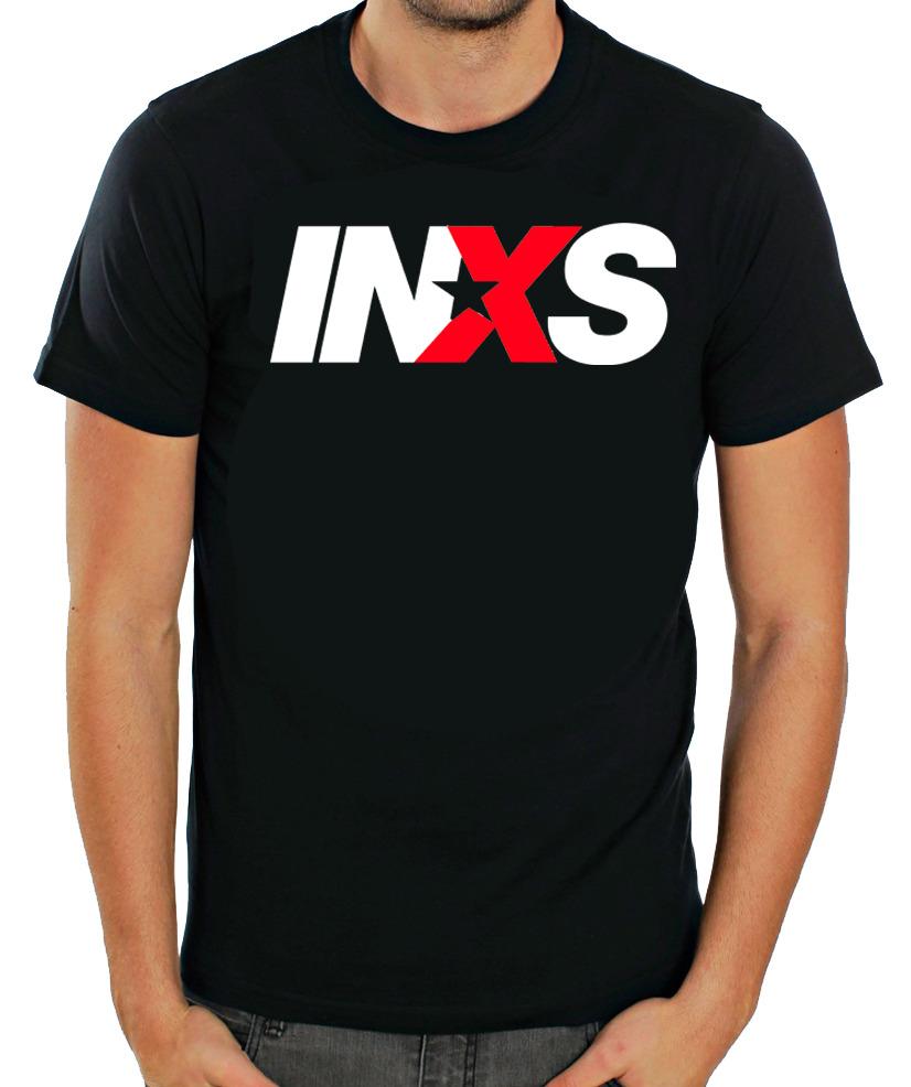 INXS Белая мужская футболка с коротким рукавом K100