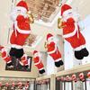 Christmas Santa Claus Climbing Rope Market Showcase Tree Window Hanging Decor