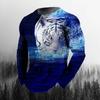 Long Sleeve T-Shirt, Tribal Deer Camo Print, Outdoor Style