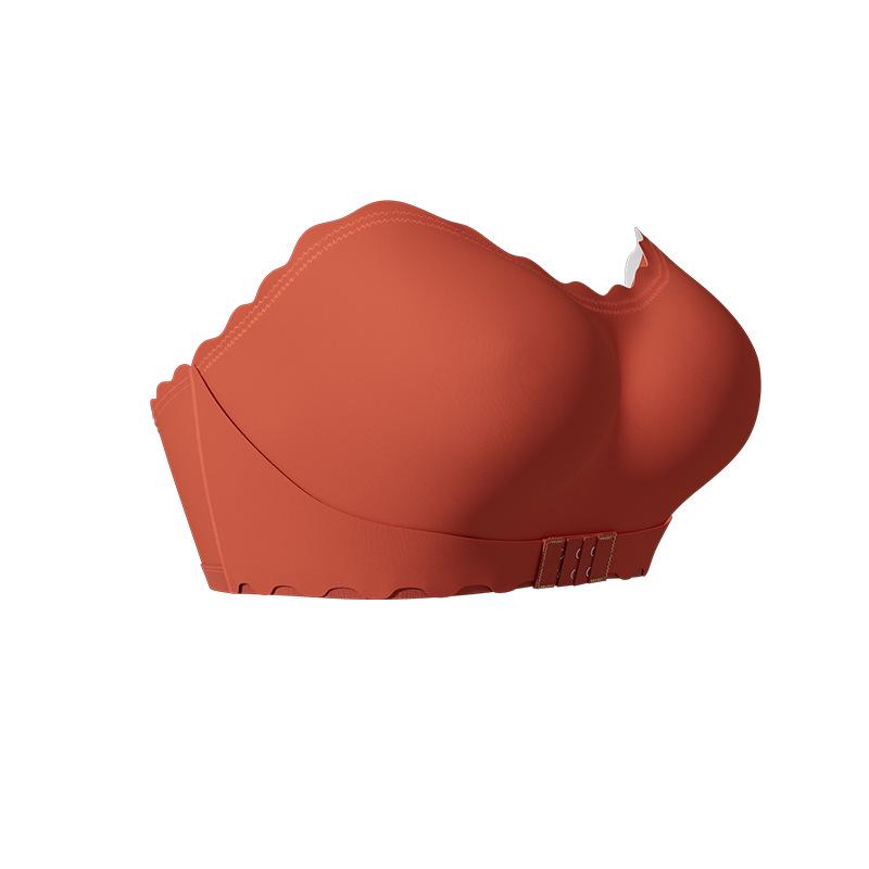 Европейско-американский бюстгальтер без бретелек, невидимый, с застежкой спереди и силиконовой фиксацией