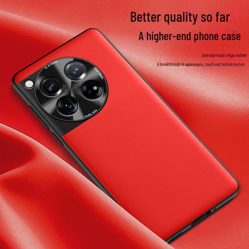 Защитный чехол OnePlus 12 Liquid Leather Anti-Fall - цельный