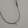 Oat Archive Drop Necklace, black