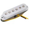 Musiclily Pro Staggered Alnico 5 Middle Pickup for Strat Electric White ST-FAT50S Single-Coil Guitar,