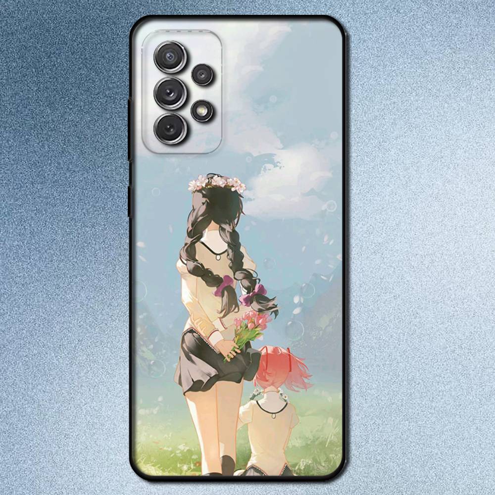 Чехол для телефона Madoka M-Mahou Shoujo для Samsung S25, S24, S21, S22, S23, S30, Ultra, S20, Plus, Fe, Lite, Note, 10, 9, 5G Черный
