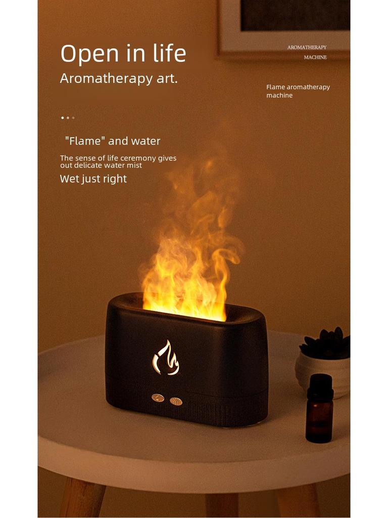 USB 3D Flame Ароматерапевтический увлажнитель с автоматическим распылителем