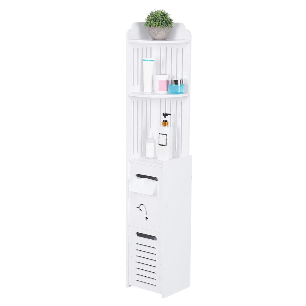 Multifunction 5‑Layer Vertical Storage Rack Shelf Cabinet Organizer for Bathroom Kitchen