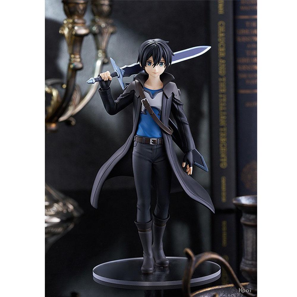 17 см Фигурка Кирито Sword Art Online Аниме Милая Стоячая Поза Модель Настольная Игрушка Кукла Крутой Подарок Коллекция Украшения ПВХ