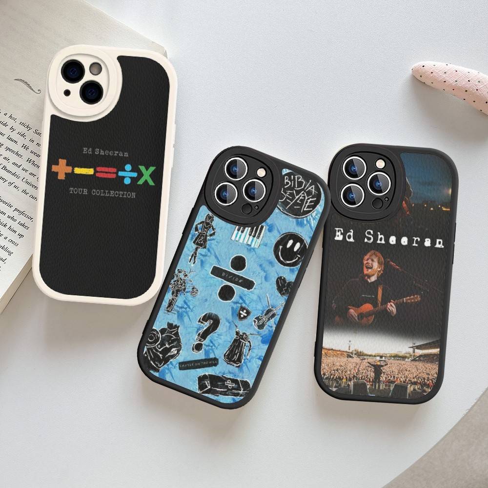 Singer E-Ed S-Sheeran Hot Phone Case Hard Leather For IPhone 16 15 14 13 12 Mini 11 14 Pro Max Xs X Xr 7 8 Plus Fundas