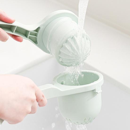 Spiral Press Juicer Manual Citrus Squeezer for Lemon Orange Potato Masher with Non-Slip Extended Handle Dumpling Stuffing Wringer Press for Kitchen