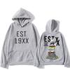 EST 19XX Letter Print Men's Hoodies Boys Harajuku Girls Pullover Fancy Music Gift Casual Loose Comfortable Sweatshirt