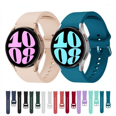 Силиконовый ремешок для Samsung Galaxy Watch 7 6 5 4 44 мм 40 мм 45 мм 47 мм 43 мм 46 мм сменный ремешок для спортивных часов