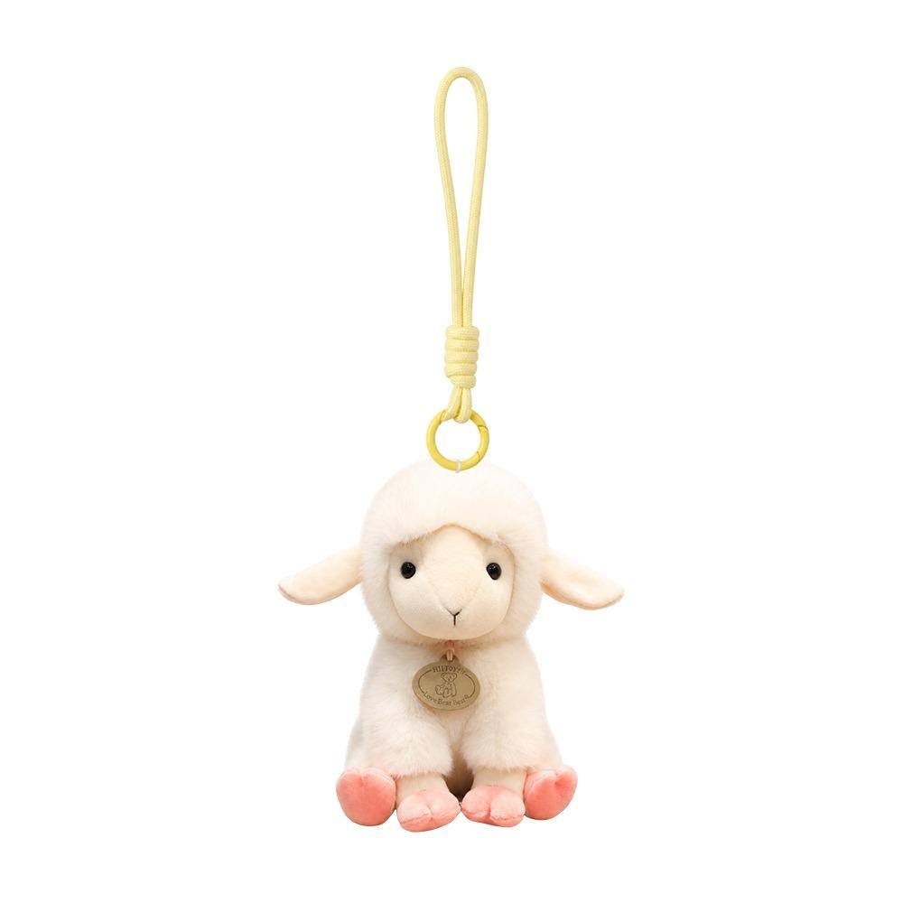 Sitting Pose Sheep Plush Pillow Long Ear Plush Sheep Doll Lovely Huggable Pillow Gifts