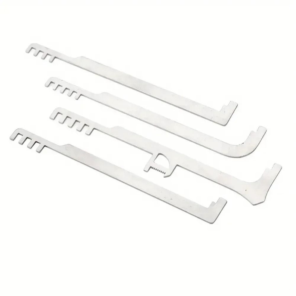 Компактный набор отмычек Нержавеющая расческа Автомобильный крючок-отмычка Универсальный Профессиональный Мини-крючки Набор для снятия