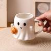 1/2 шт. 600 мл стакан для воды 3D эффект призрак держит тыкву дизайн керамическая кружка бытовой бар кухня ресторан контейнер для напитков