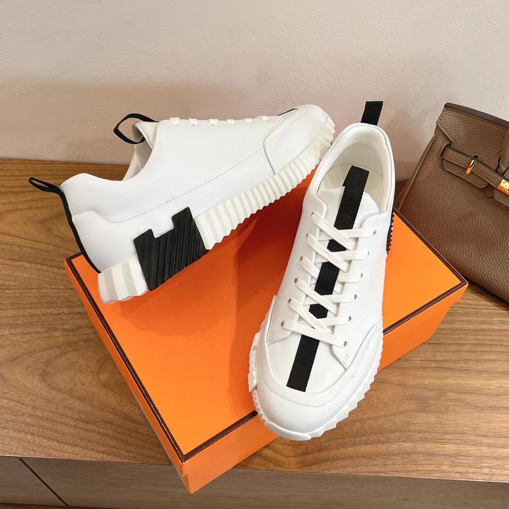 H Home Мужские кожаные повседневные кроссовки Черные Маленькие Белые Туфли Пара Дышащая Сетка Мужская Обувь