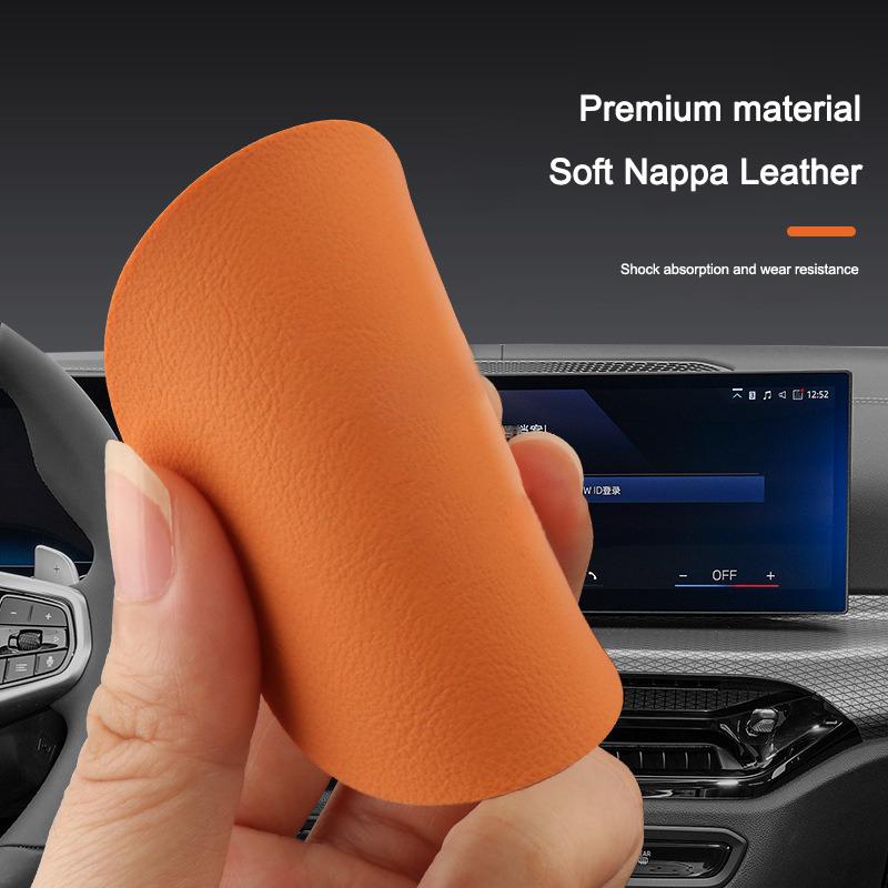 2pcs Car Leather Auto Water Cup Slot Non-Slip Mat Accessories For Volvo EX90 V60 V40 XC90 S60 XC60 V50 V70 S90 XC40 S80 V90 EX30