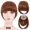 Fringe Bangs Synthetic Hair Extensions Clip In Bangs 6 Inch Short Straight Hairpiece Front Neat Bang Two Side Blonde