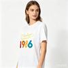 Vintage 1986 Retro Birth Year Graphic Unisexs Tshirt Skate Camping Sup Tarot Rock Loose Short Sleeve Summer White Black Tees