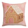 Autumn Letter Santa Claus Pillow Cover Linen Printed Pillow Cushion Cover Home Cushion Cover