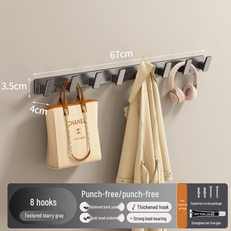 Крепкий настенный крючок для кухни и ванной комнаты - настенная и дверная вешалка без проколов для одежды