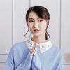 Chiffon Lace Floral Fake Collar Women Detachable Lapel Choker Necklace Ladies Removable Half Shirt False Collar Decoration
