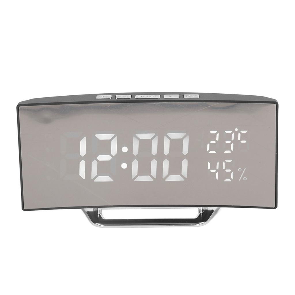 Светодиодные цифровые часы с 3 уровнями яркости и функцией повтора сигнала, питание от USB-батареи, электронный зеркальный будильник с