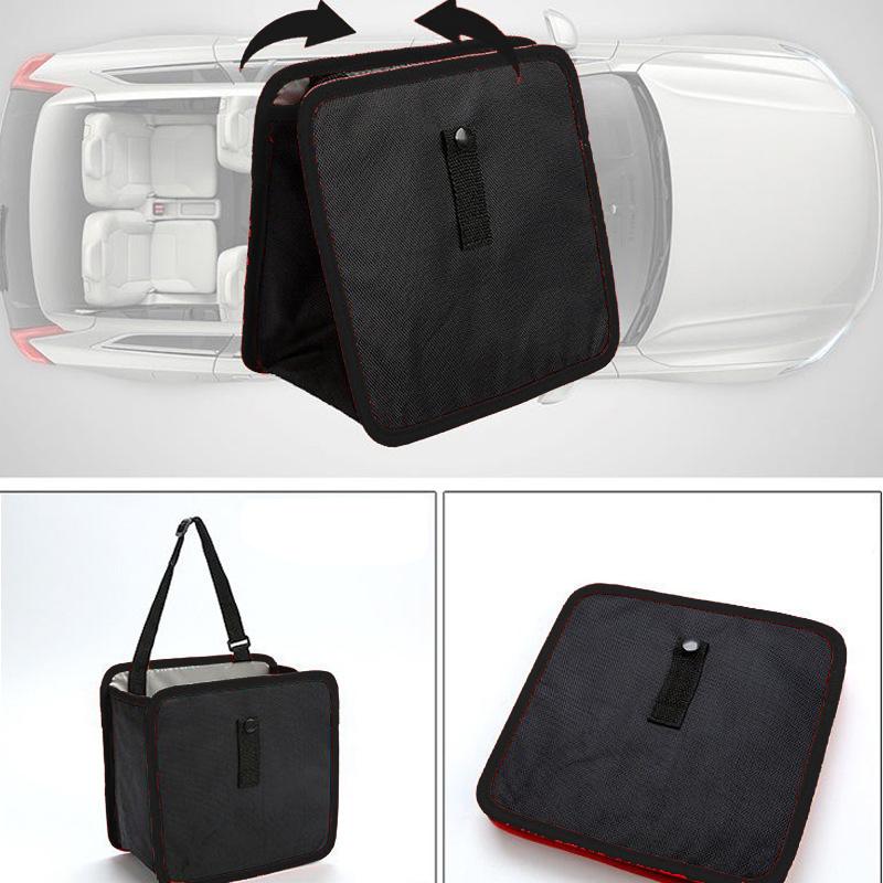 Подвесной ящик для хранения на заднем сиденье автомобиля, складной водонепроницаемый автомобильный органайзер, карман для телефона, сумка для мусора, мусорное ведро, спинка сиденья