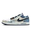 Air Jordan 1 Износостойкие Низкие Винтажные Баскетбольные Кроссовки Мужские Бело-Синие IH0648-141(Команда1678-)