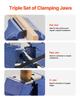 6-1/2" Multi-Purpose Bench Vise Heavy Duty Ductile Iron 360° Swivel Base