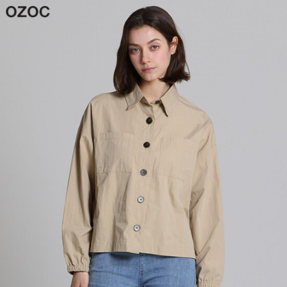 Ozoc Pocket Point Shirt Type Jumper