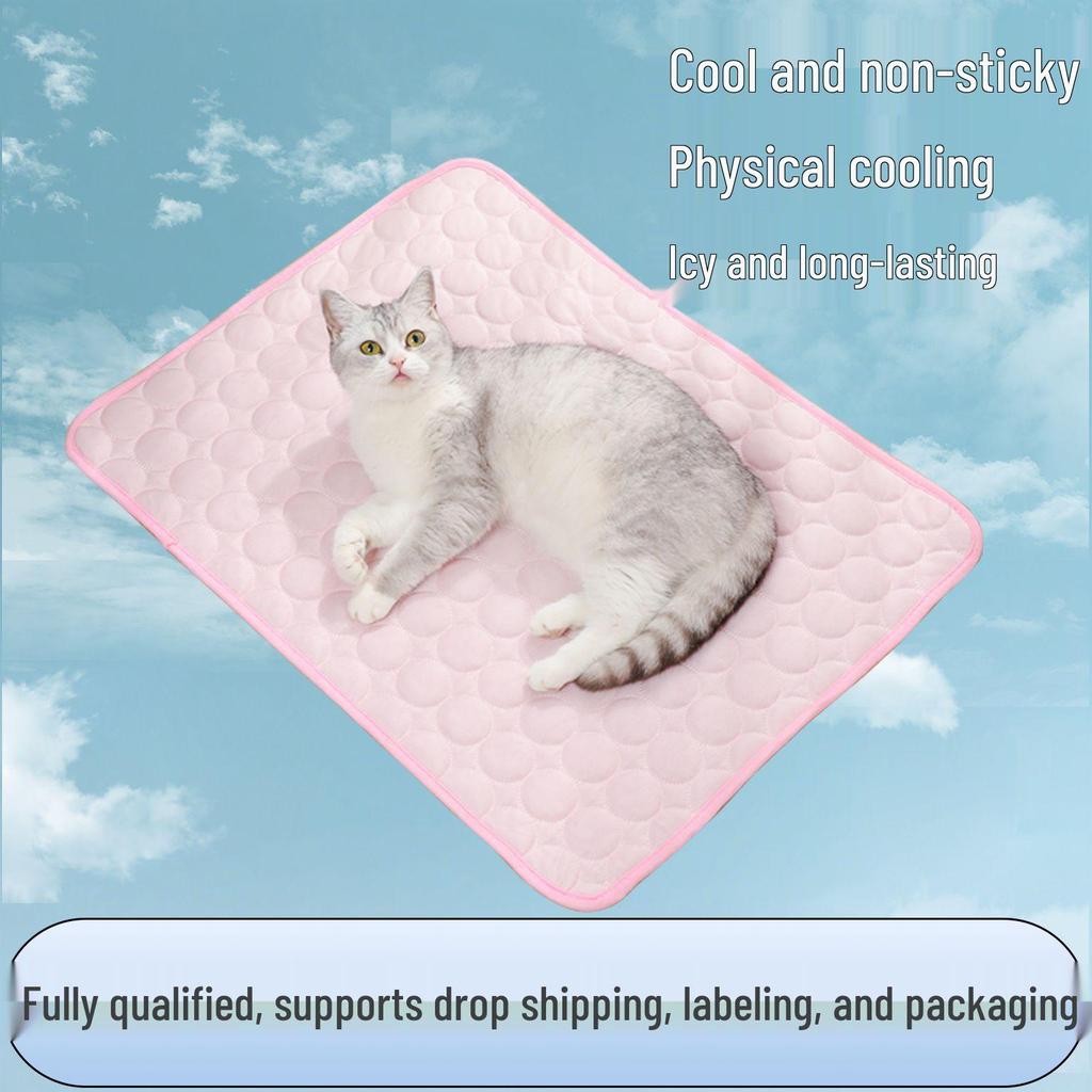 Breathable Ice Silk Cool Pet Mat for Dogs and Cats