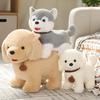 Husky Shiba Siberian Inu Plush Toy Cute Pet Dog Children Doll Holiday Gifts