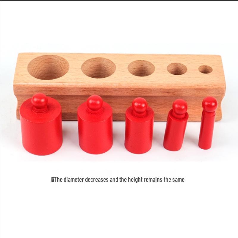 Монтессори деревянные цилиндрические гнезда развивающие игрушки для раннего детства и детского сада