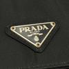 Used Vintage PRADA Prada Triangle Plate Slim Long Wallet Black