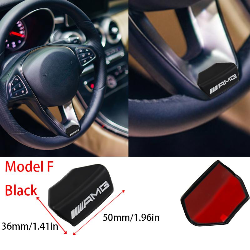 OLV5 3D Metal Car Logo Steering Wheel Sticker Decoration For Mercedes Benz AMG GLC W203 W206 W220 W205 W211 W212 W201 W210 W108 Class