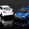 Simulation 1:30 Subaru WRX STI Racing Car Model Pullback Sound Light Alloy Diecast Boy Children's Toy Vehicle Gift Collection