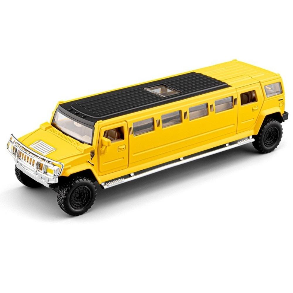 НОВЫЙ 1/32 Hummer H2 Лимузин Сплав Модель Автомобиля Игрушка Литье под Давлением Металлическое Литье Звук и Свет Автомобильные Игрушки для Детей Транспортное Средство