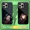 Чехол для телефона с изображением певицы L-Lana D-Del Rey для iPhone17,16,15,14,13,12,11,Plus,Pro,Max,Mini Мягкий Магнитный Беспроводная Зарядка MagSafe