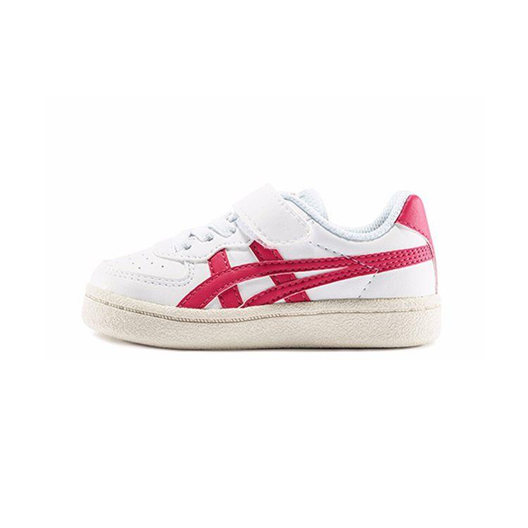 ONITSUKA TIGER Gsm Slip Resistant Durable Low Top Walking Shoes Baby Shoes White Red 1184A023-102
