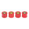 4Pcs 10/12Mm Motorcycle Front/Rear Shock Absorber Rubber Buffer Rubber Red Shock Absorber Bumper Block Sleeve Cushion Rubber
