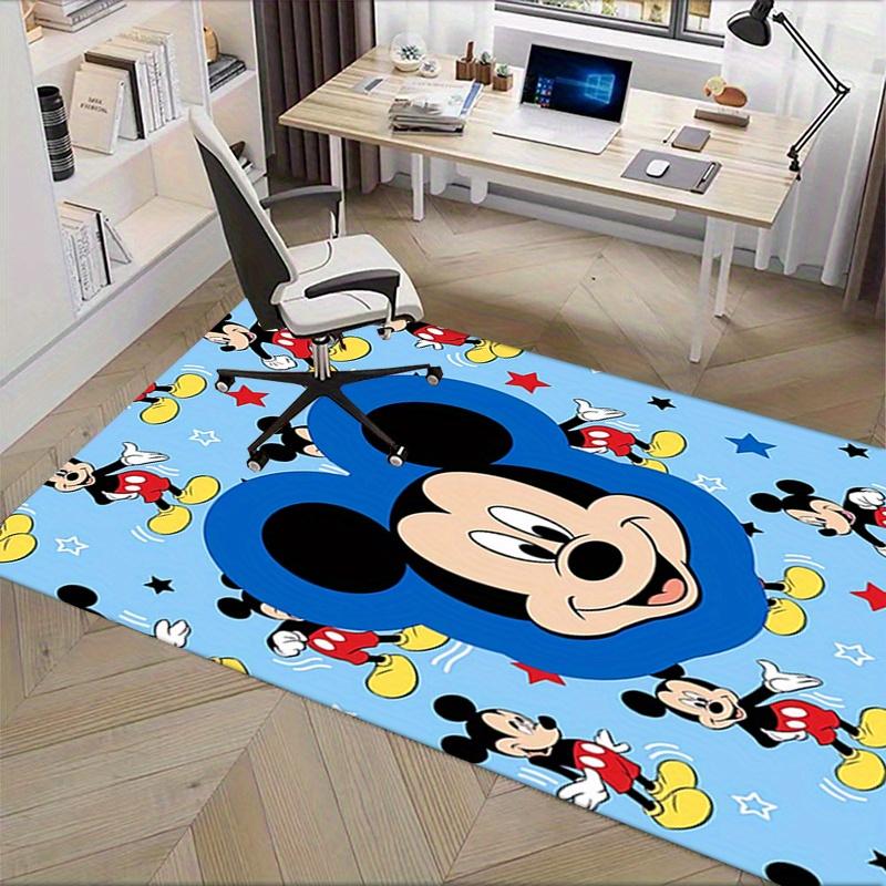 Office Rug Mickey Mouse, Cartoon theme 3D Printed Anti-Slip Rug-Machine Washable for Living Room
