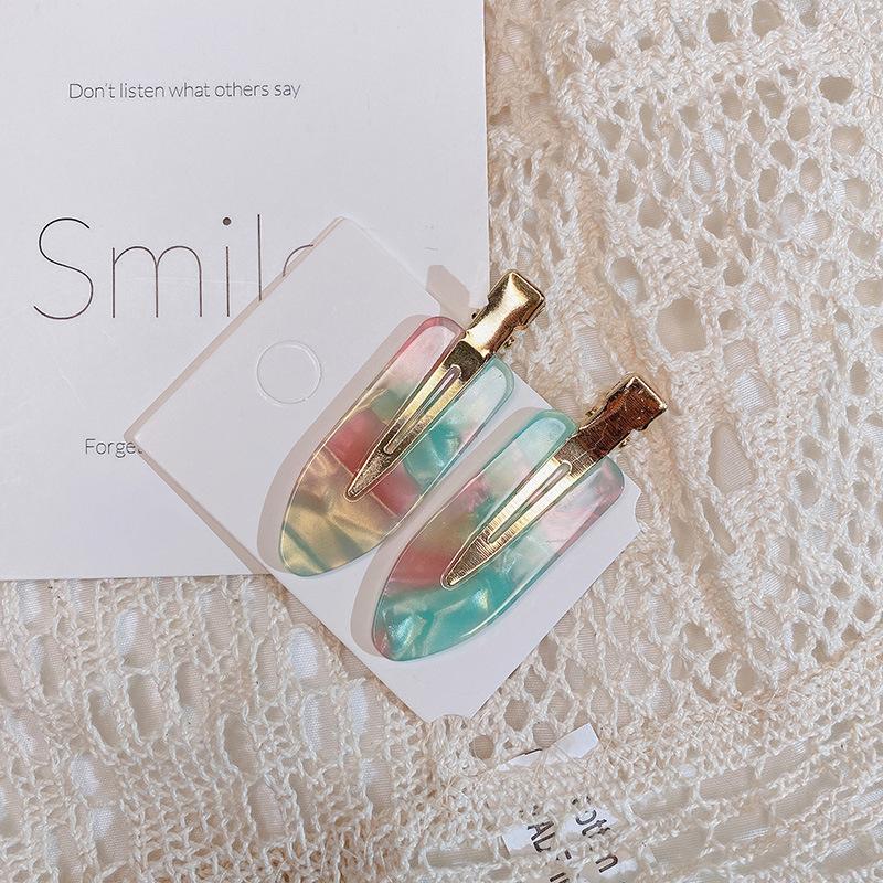 2/3/4 шт. простая розовая сакура бесшовные заколки для волос женские ацетатные листы без изгиба зажим для челки зажим для волос заколки для волос инструмент для укладки волос